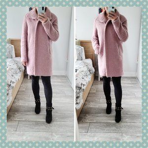 H&M Pink Wool Blend Coat